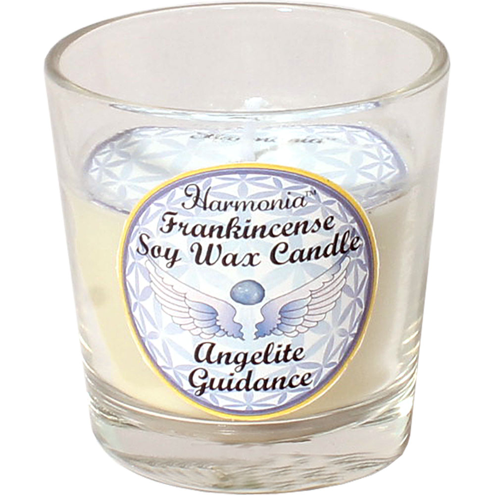 Harmonia Soy Gem Votive Candle Guidance Angelite (Pack of 6) Kheops