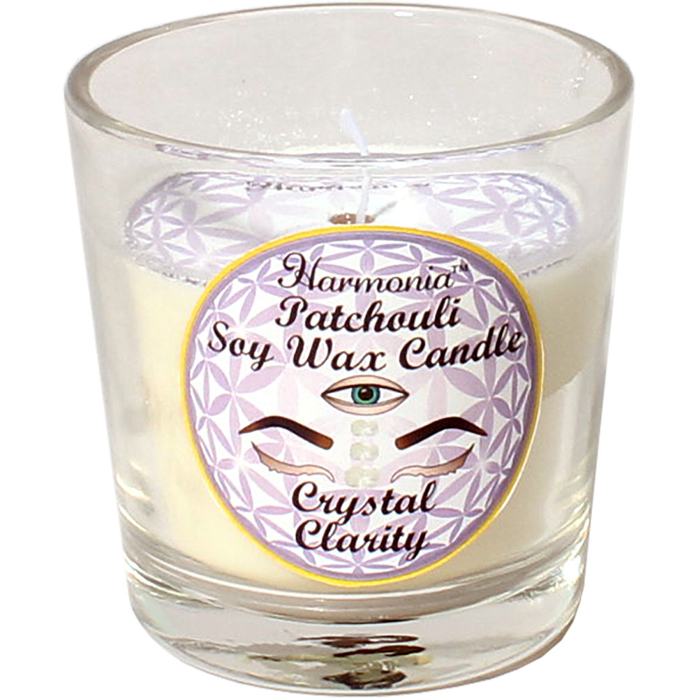 Harmonia Soy Gem Votive Candle Clarity Clear Quartz (Pack of 6