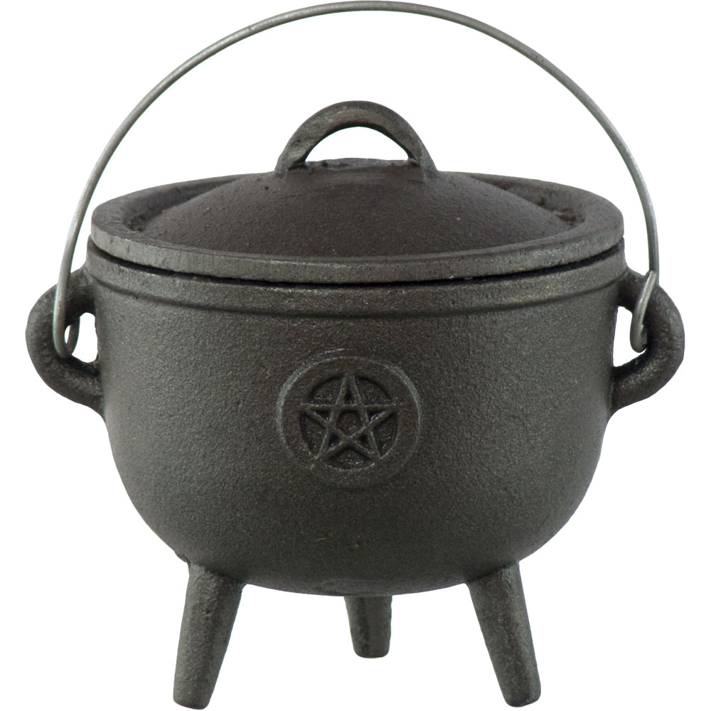 Cast Iron Cauldron Small 4.5in Pentacle (Each) Kheops International