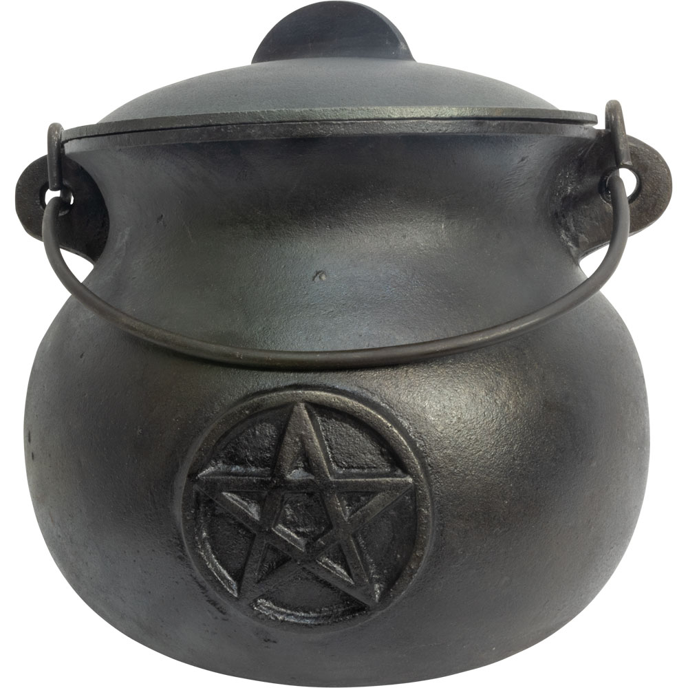 Cast Iron Food Grade Cauldron Large 11in Pentacle (Each) Kheops