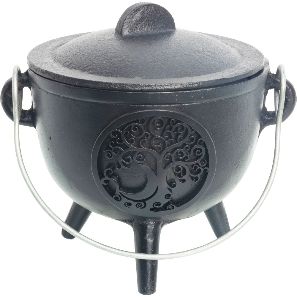 Cast Iron Cauldron Small 4.5in Tree of Life (Each) Kheops International