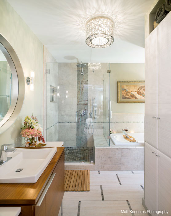 Modern Glam Bathroom KHL Design Studio