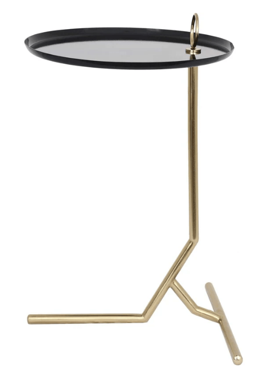 Navy and Gold Accent Table KHL Design Studio