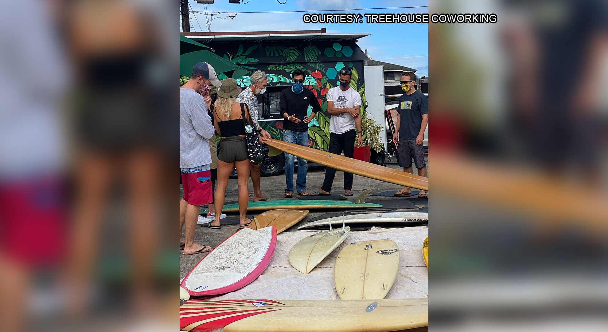 Surfboard swap hosted at Solar Shack in Kailua