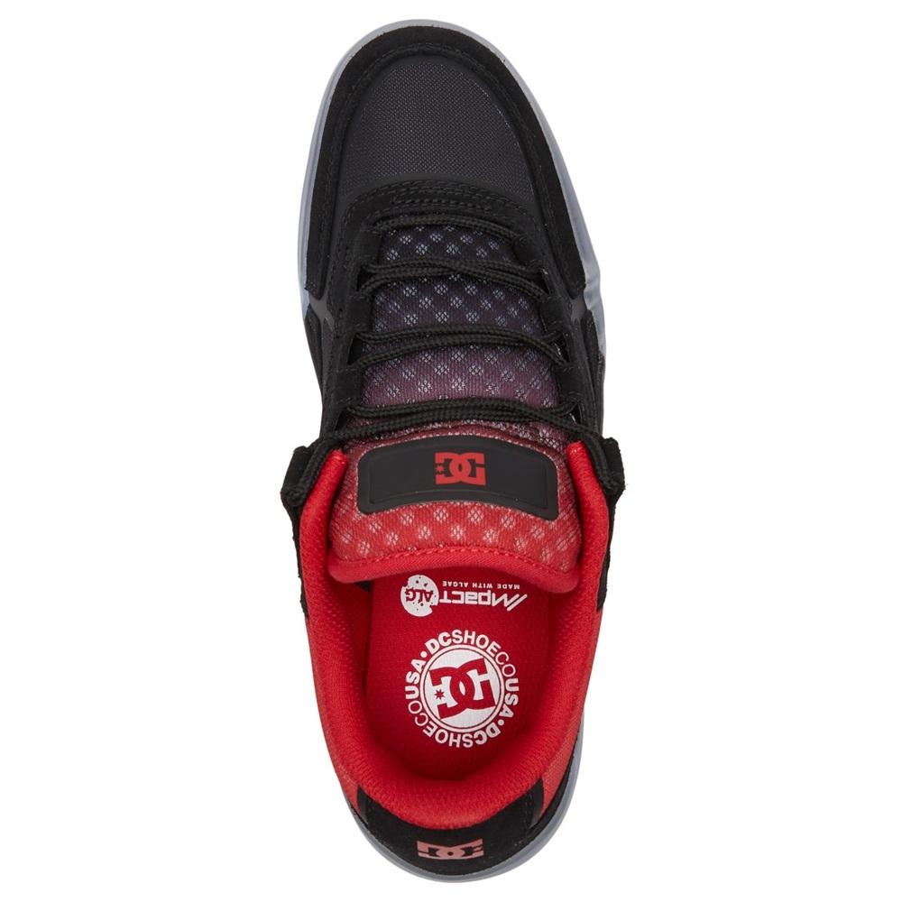 DC Metric Skate Black Red Mens Skate Shoes