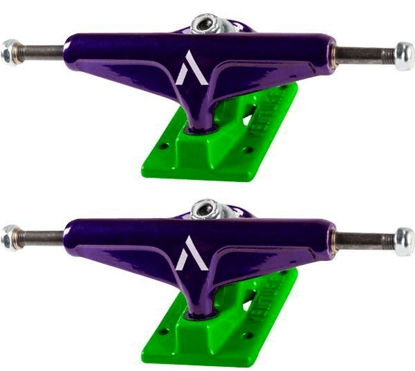 Venture Skateboard Trucks 5.0 Mid Purple Green Set Of 2 Trucks