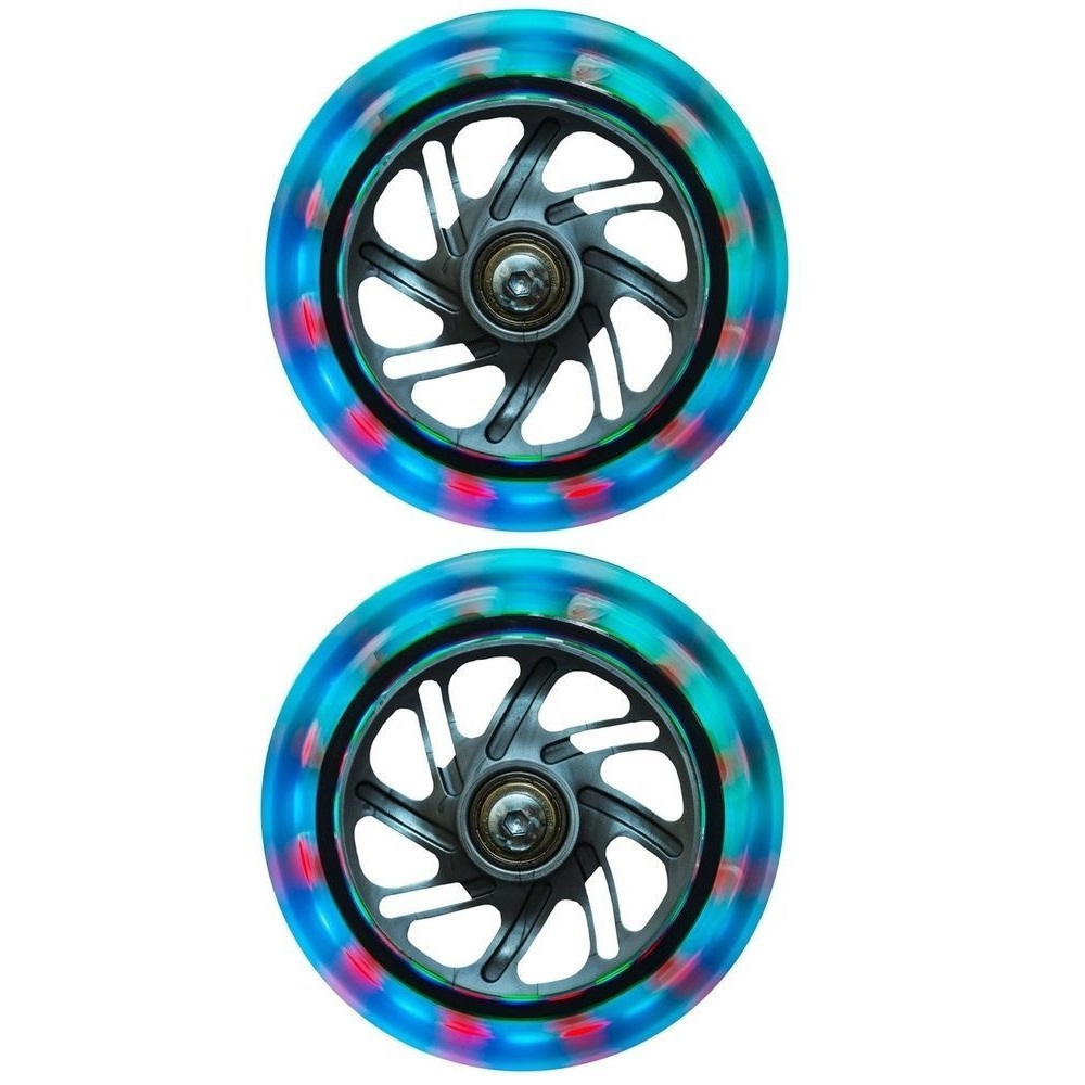 Globber Light Up Scooter Wheels 120mm Set Of 2