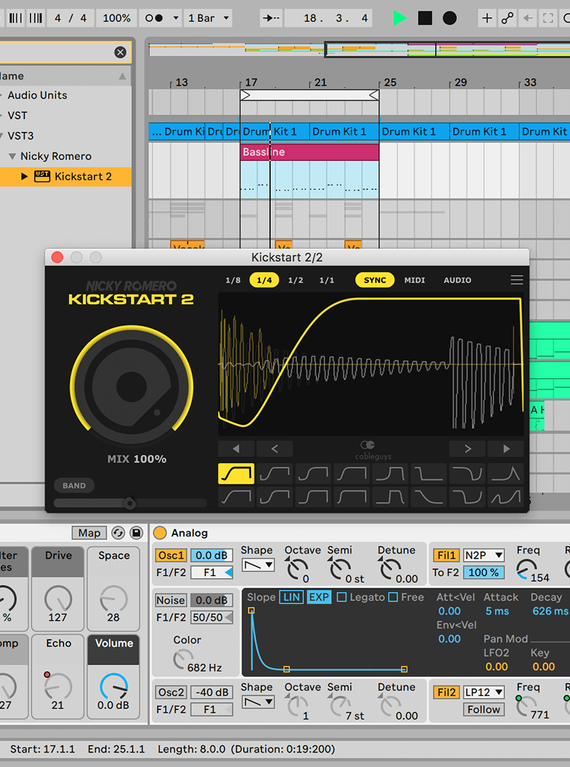 Nicky Romero Kickstart 2 The fastest plugin for pro sidechaining