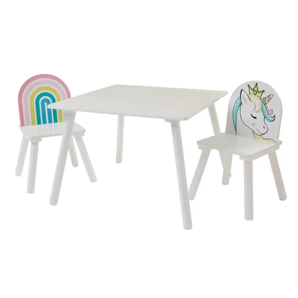 Unicorn Table and Chairs for Kids Kidaroos
