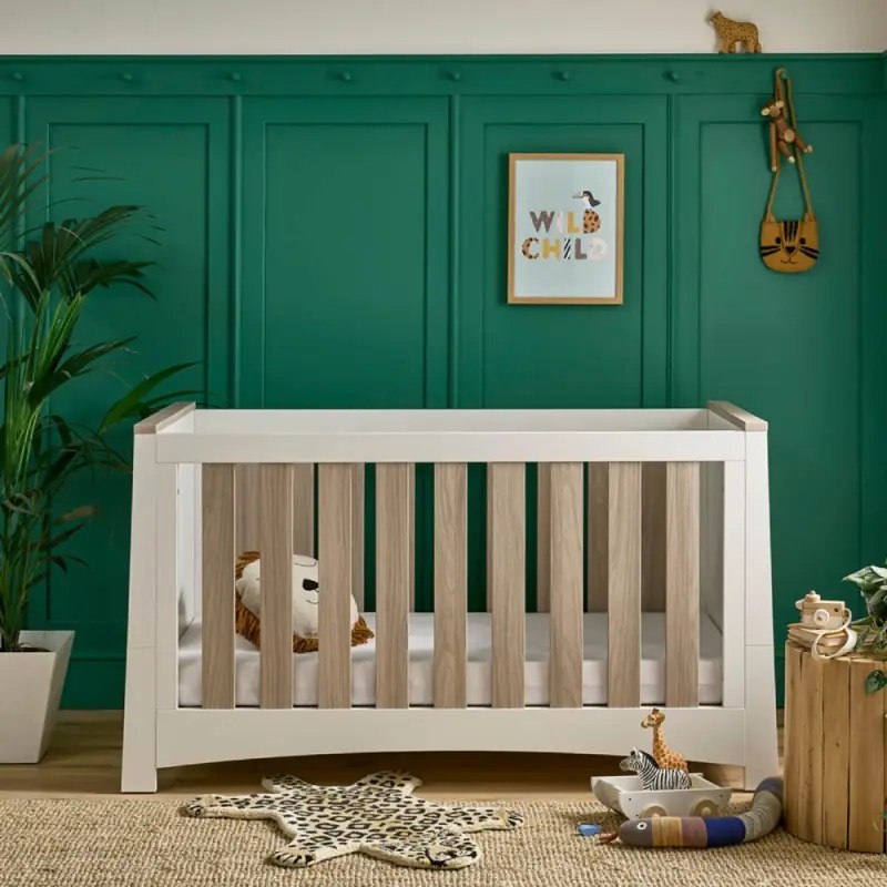 CuddleCo Ada Cot Bed White/Ash
