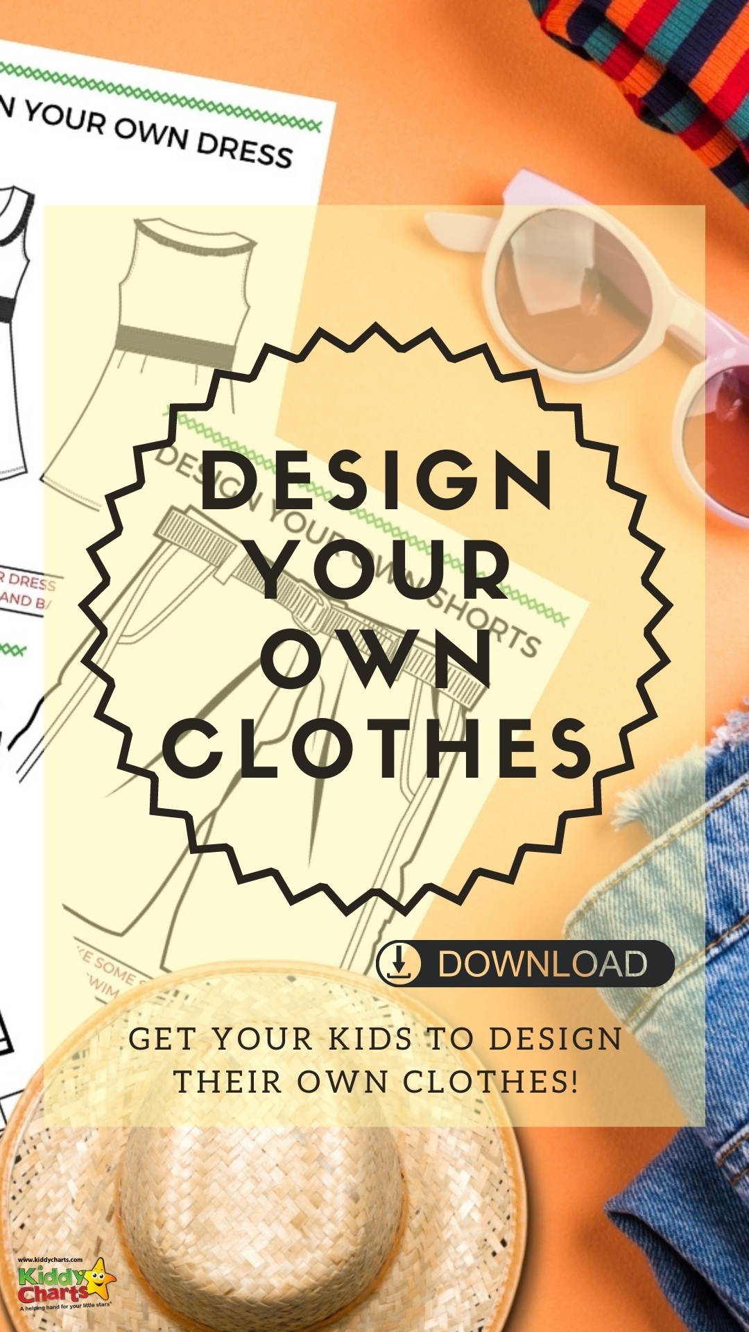 Design your own clothes printables pack