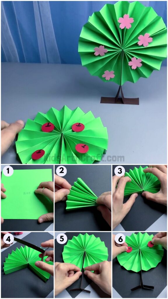 How to Make Simple Paper Tree in Easy Steps Kids Art & Craft