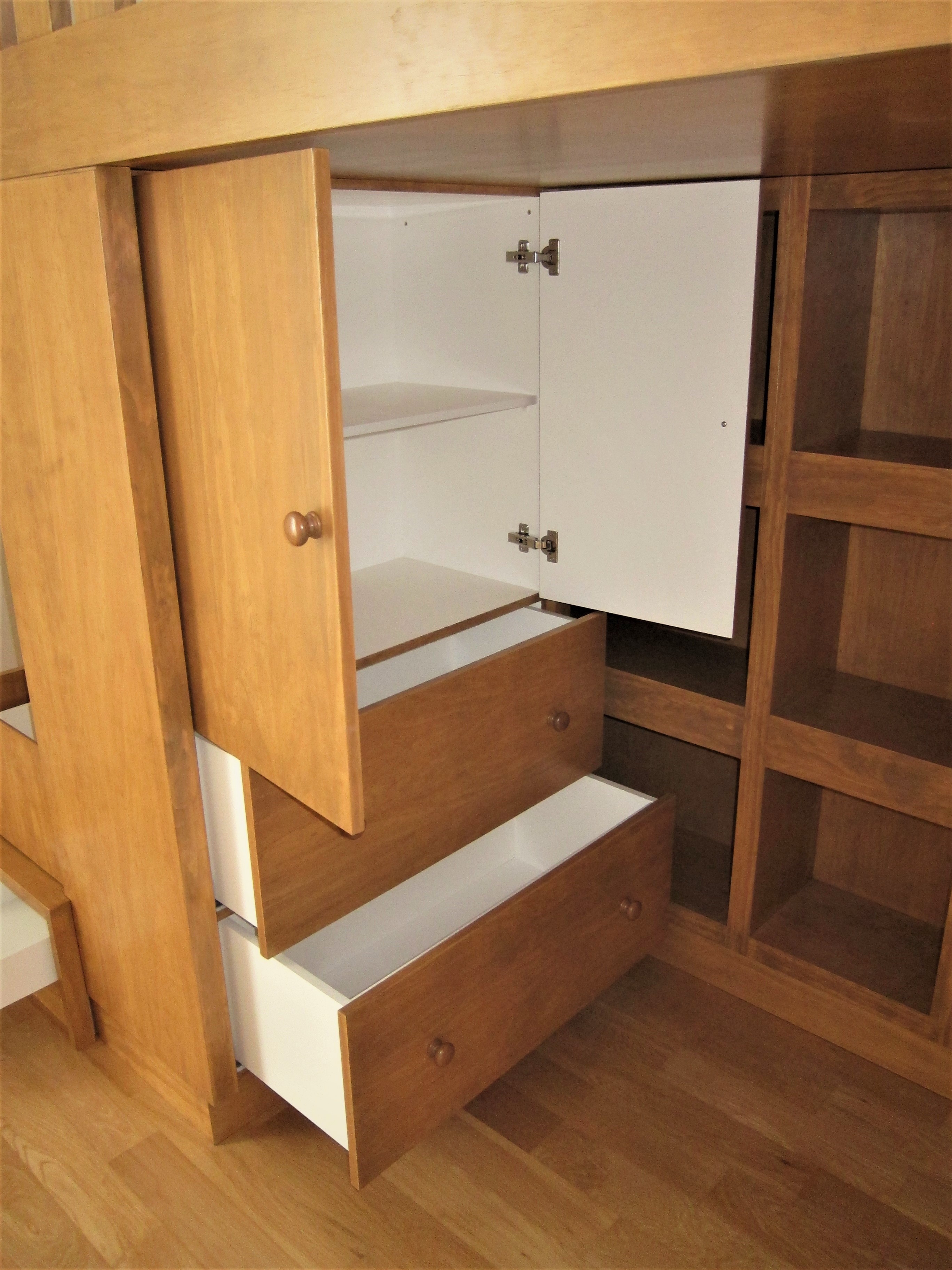 Loft Bed with Cubby Storage Custom Kids Furniture in Singapore