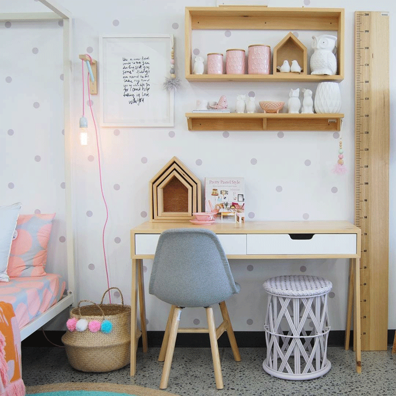 The Study Area in a Kid's Room by Kids Interiors