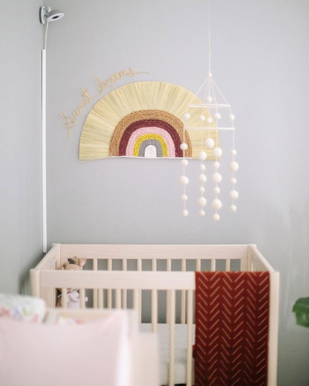 rainbow wall décor nursery Kids Interiors