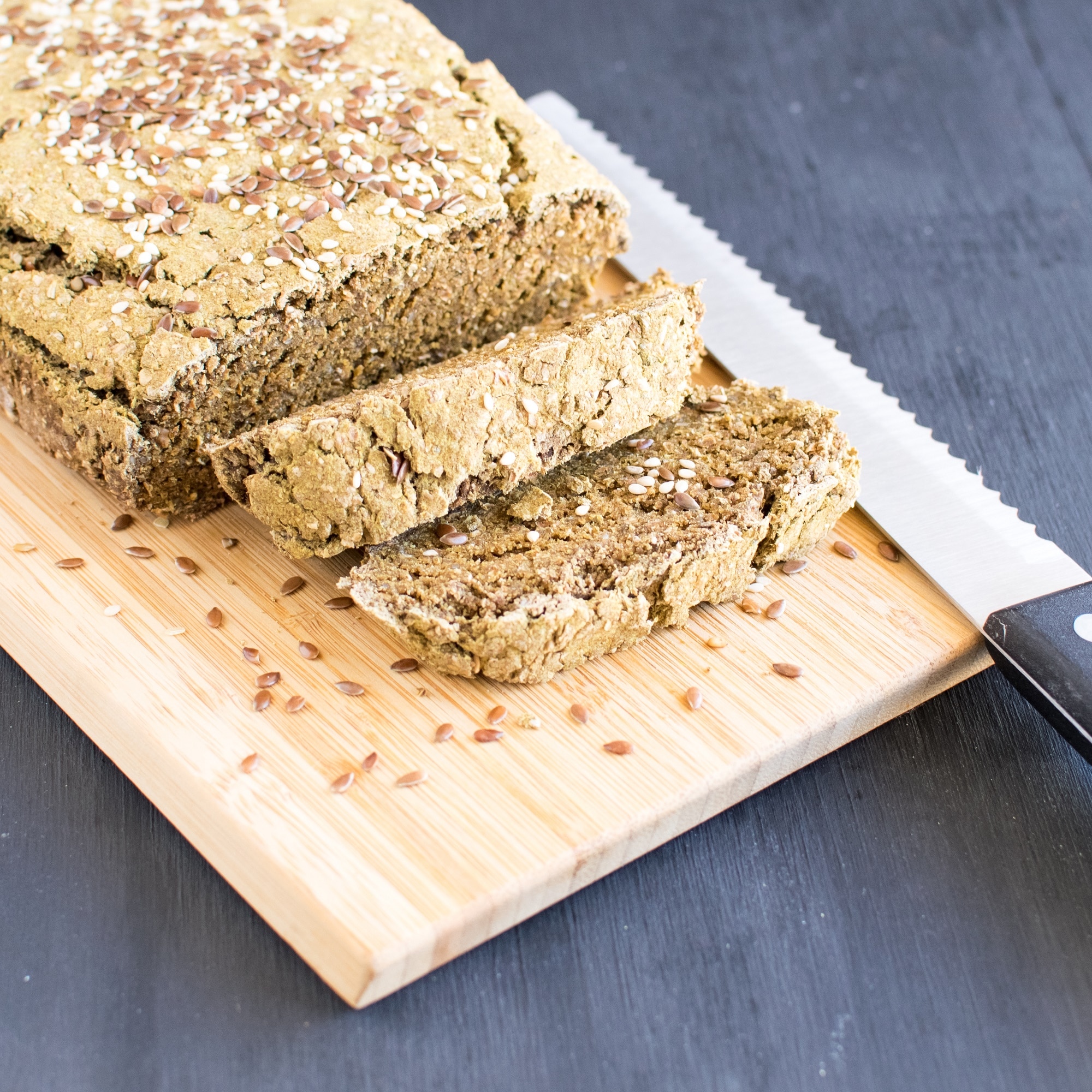 Teff Wheat Bran Chia Bread