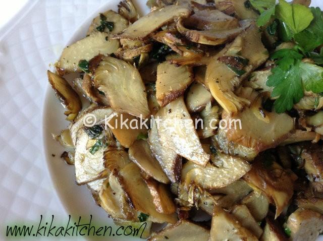 Carciofi trifolati con aglio e prezzemolo. Contorno facile Kikakitchen