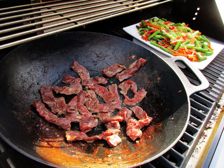 Spargel Steak Wok Kiki's BBQ Grillrezepte, BBQBlog