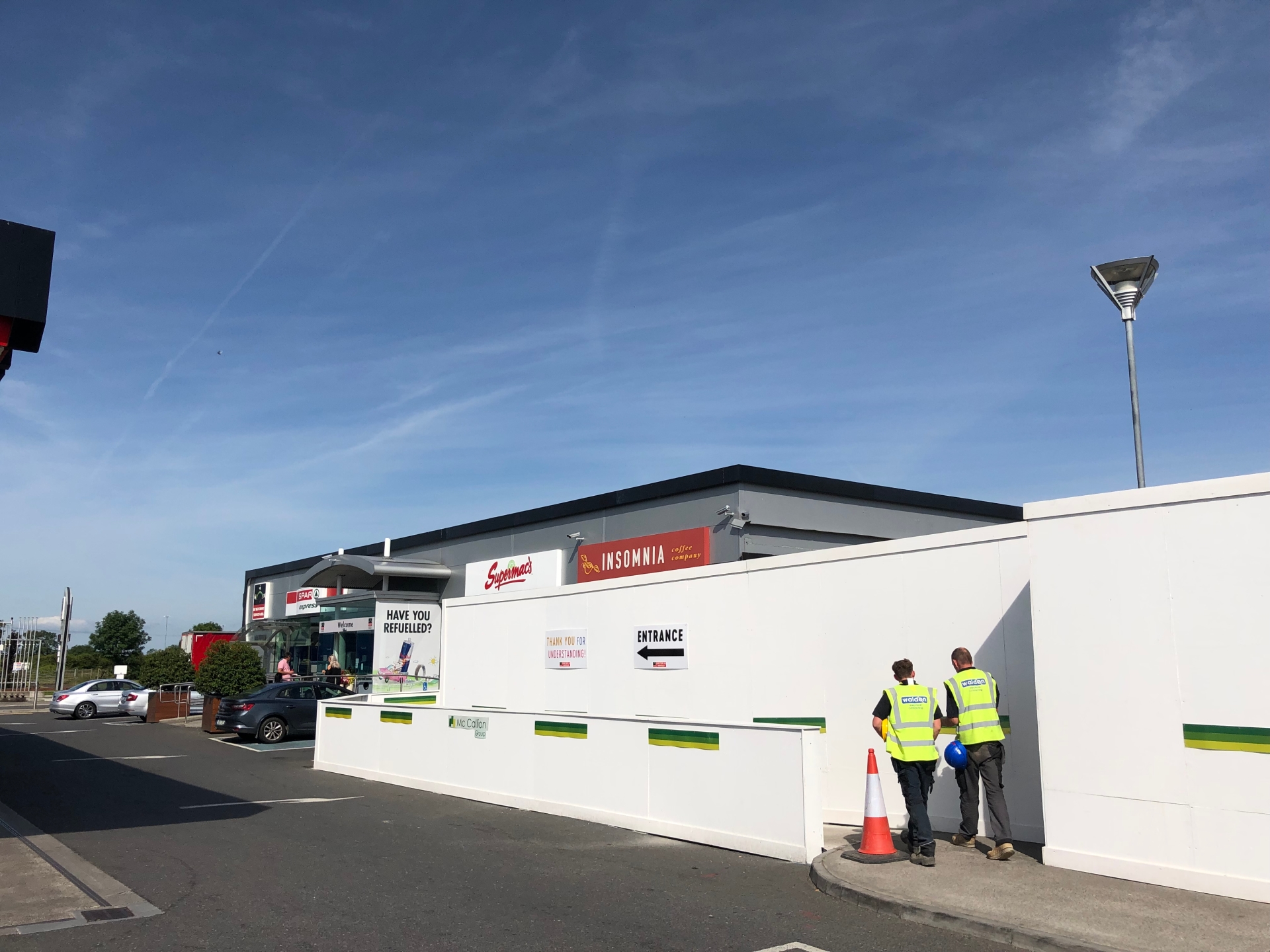 Renovations underway at Junction 14 Mayfield service station off M7