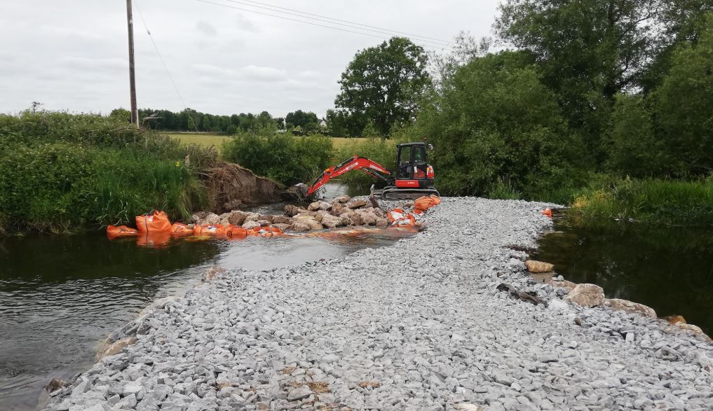 Water levels return to normal with new Barrow weir in place near Athy