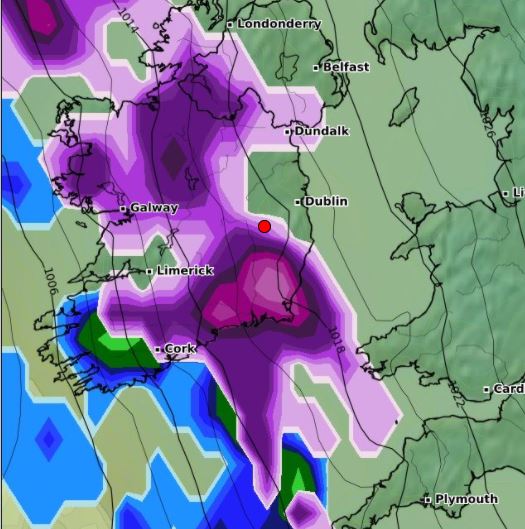 Kildare and East to get brunt of Thursday's snow, according to latest