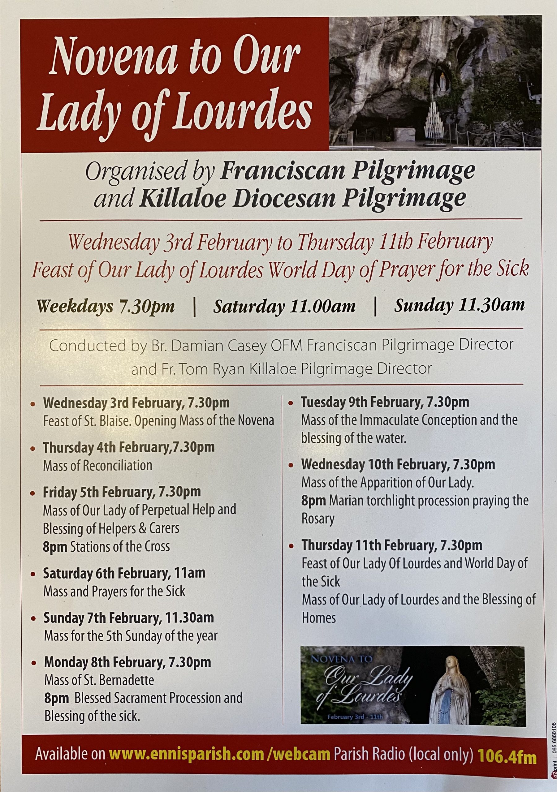 Novena to Our Lady of Lourdes Killaloe Diocese