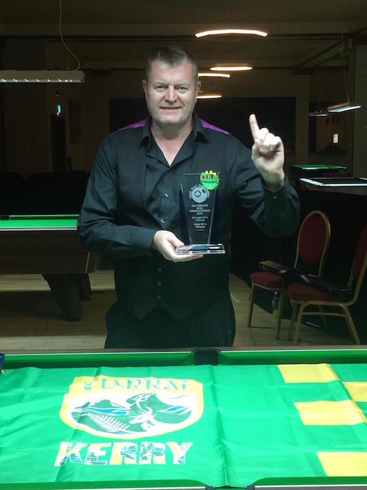 Mike is King of the pool table