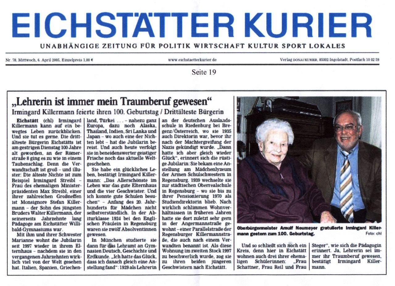 Ahnengalerie der Familie Killermann