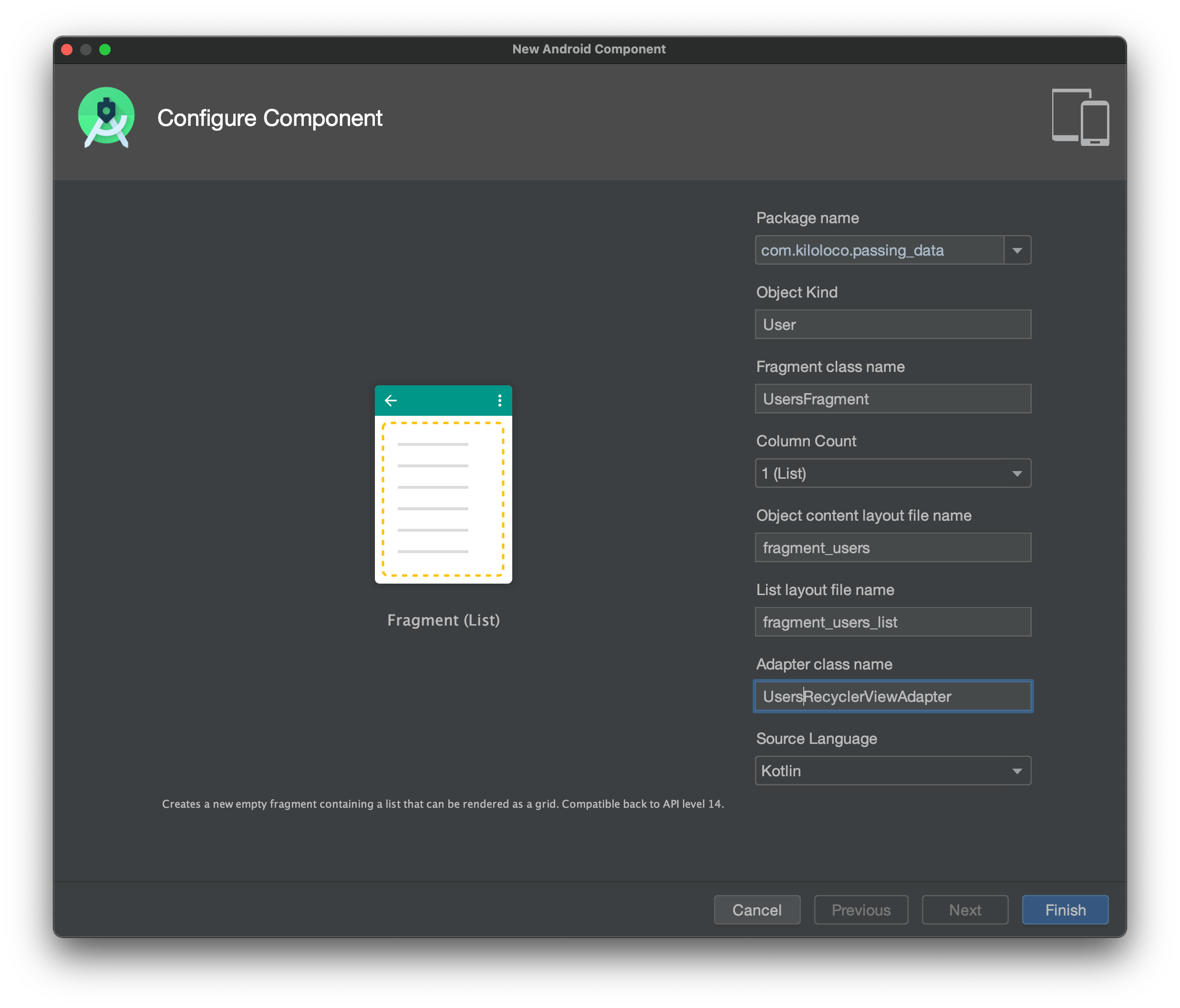 Passing Data with Safe Args using Android Jetpack Kilo Loco