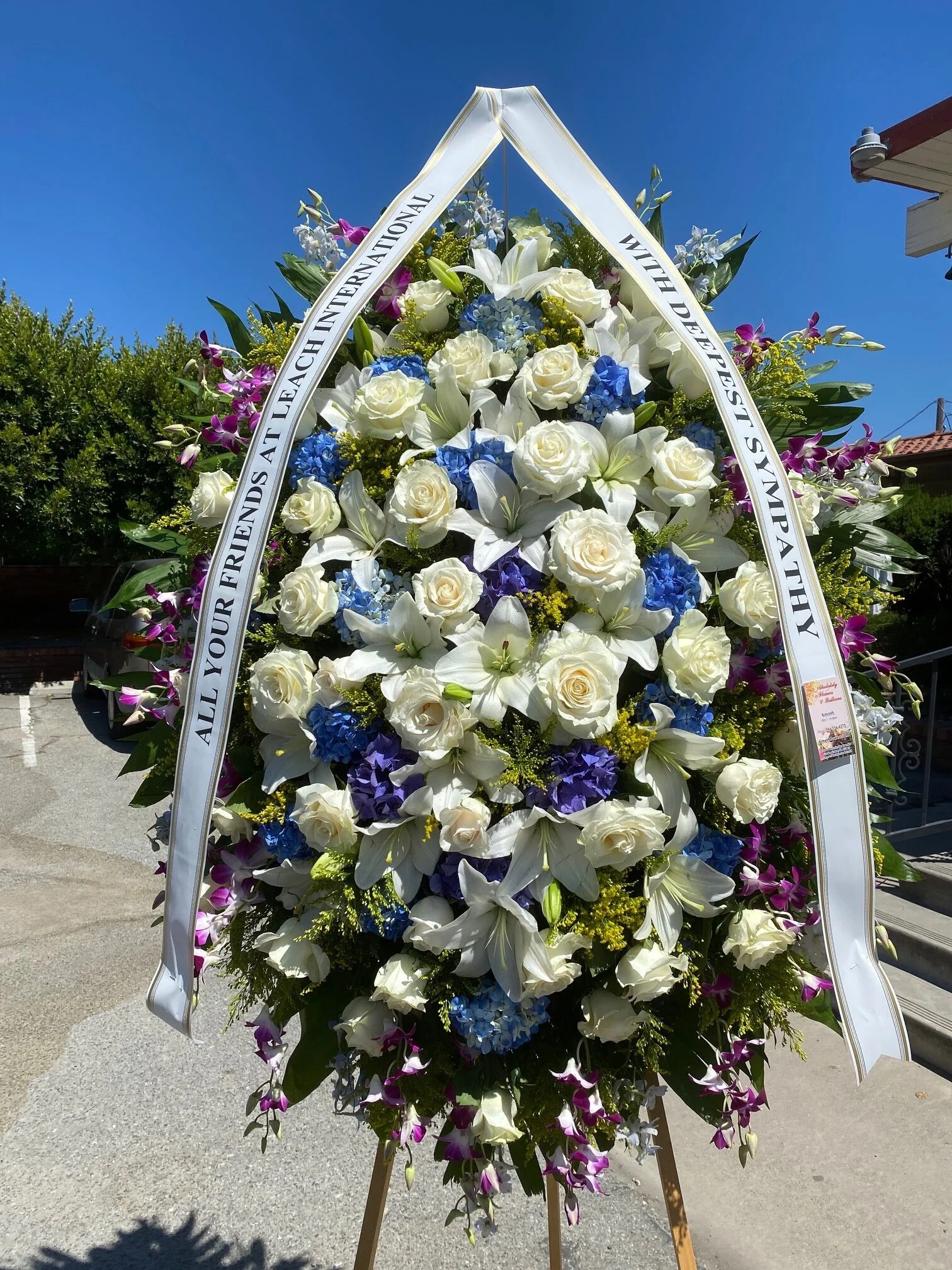 Funeral Standing Spray 13 Kimanh Flowers