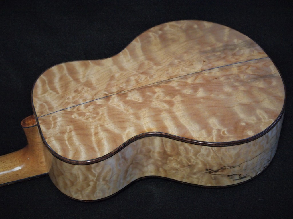 Quilt and Curl Super Tenor Ukulele Kimo Ukulele