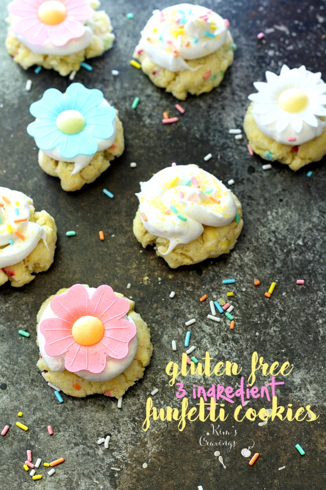 Gluten Free 3 Ingredient Funfetti® Cookies