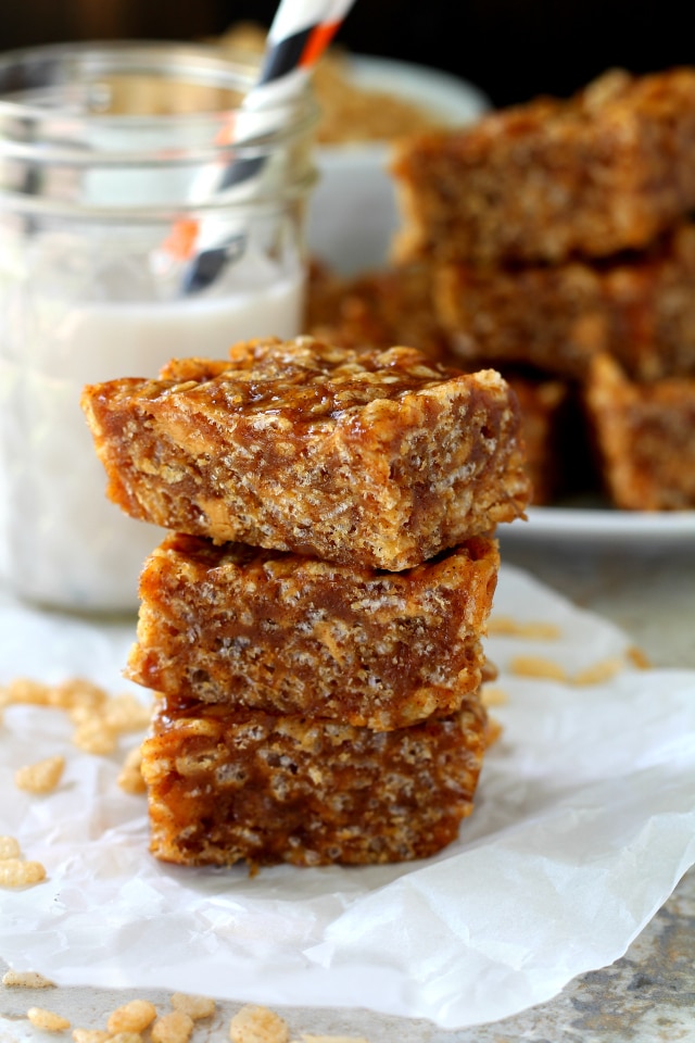 Healthy Pumpkin Spiced Rice Crispy Treats Kim's Cravings
