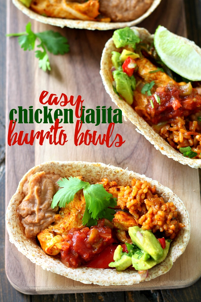 Easy Chicken Fajita Burrito Bowls Kim's Cravings