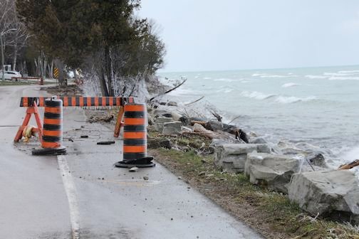 The Kincardine Record High wind, wave action cause closure of