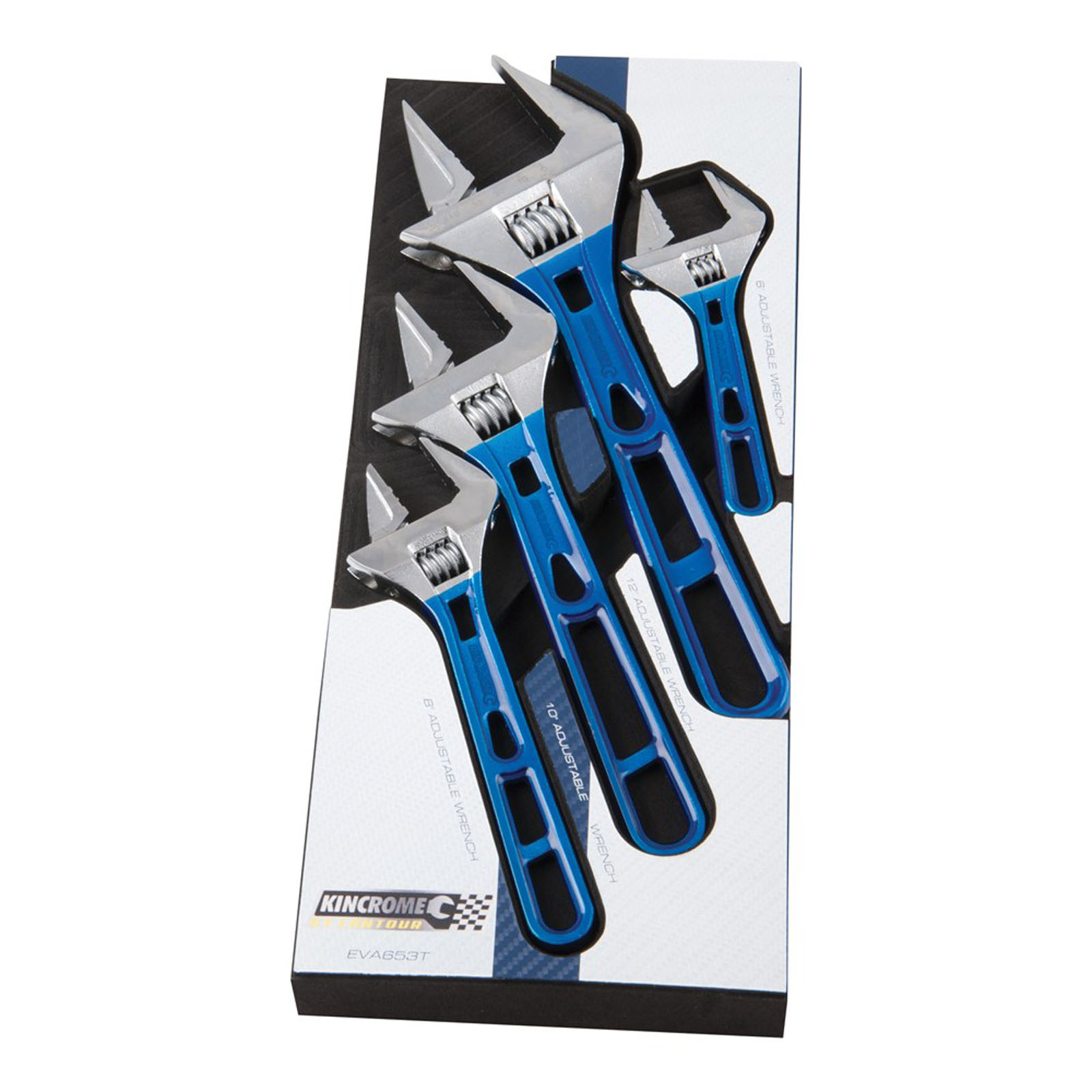 EVA Tray CONTOUR Adjustable Wrench Set 4 Piece Kincrome Tools
