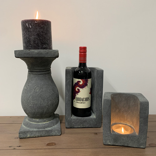 Wine / Candle Holder Large Kind Decor