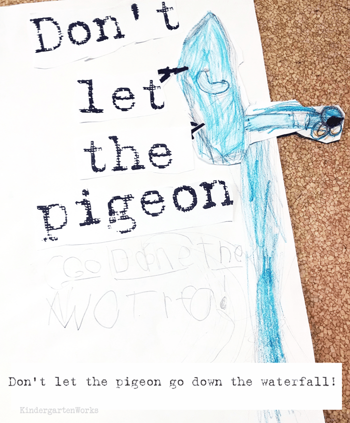 Don't Let the Pigeon... Extension Writing Activity KindergartenWorks