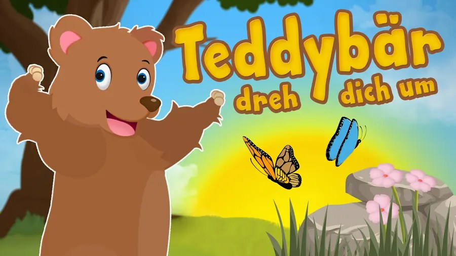 Teddybär, Teddybär, dreh dich um • Kinderliedergarten.de