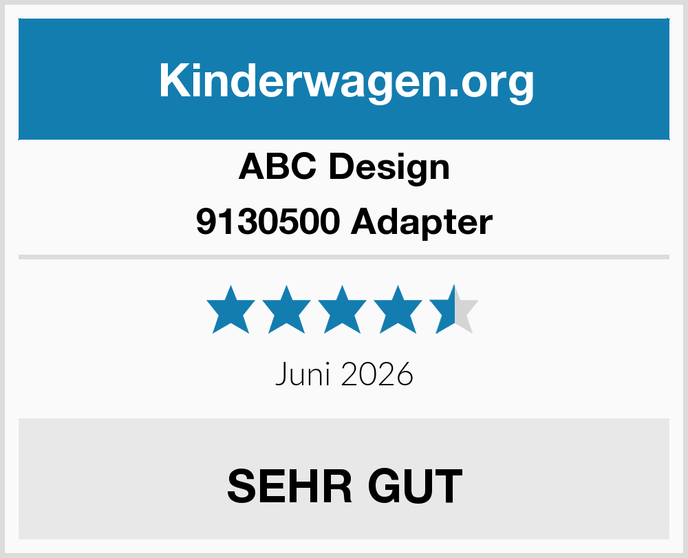 ABC Design 9130500 Adapter Kinderwagen Test 2021