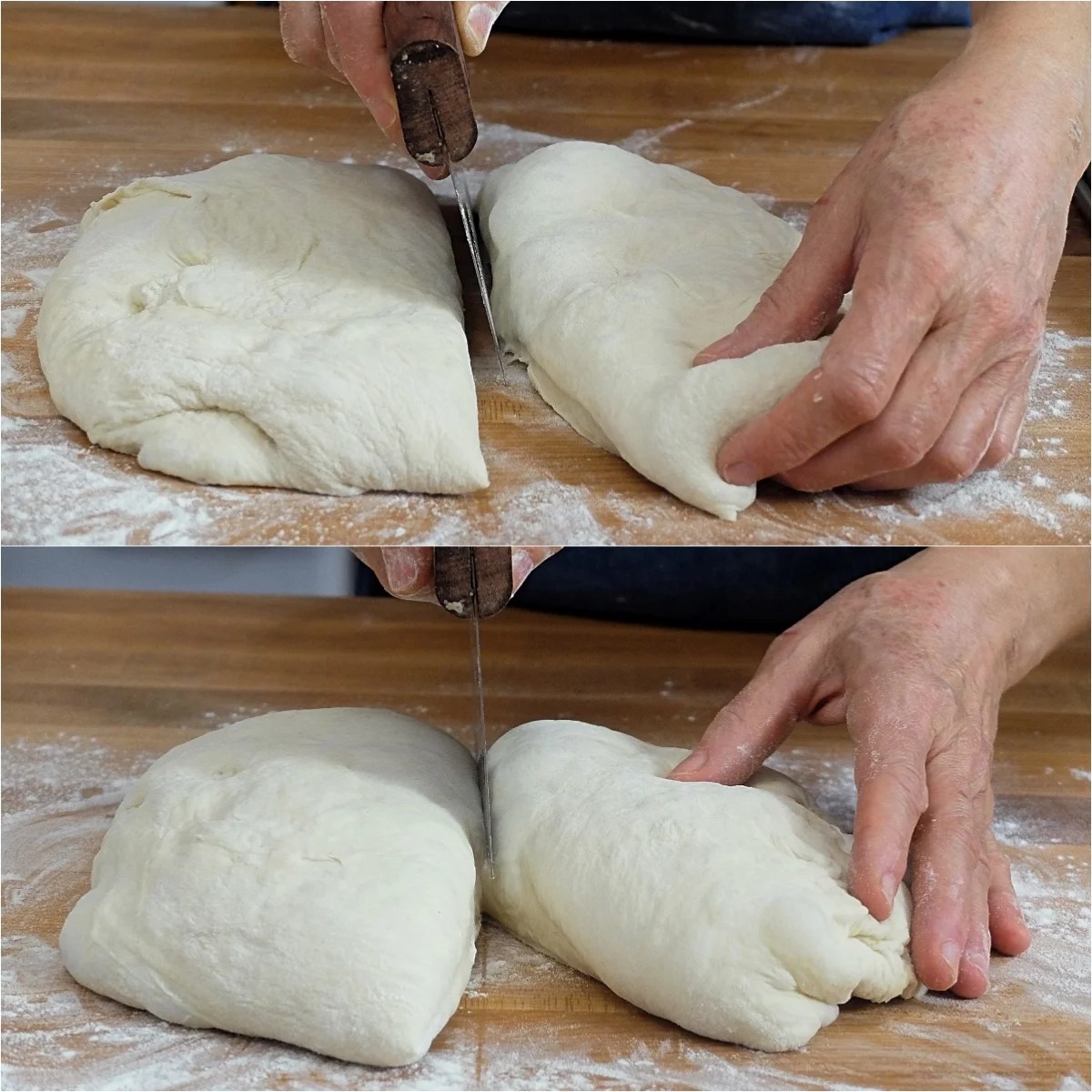 Kneading wet dough by hand King Arthur Baking