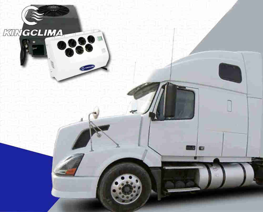 Split 12v 24 volt semi truck air conditionerKingClima Industry