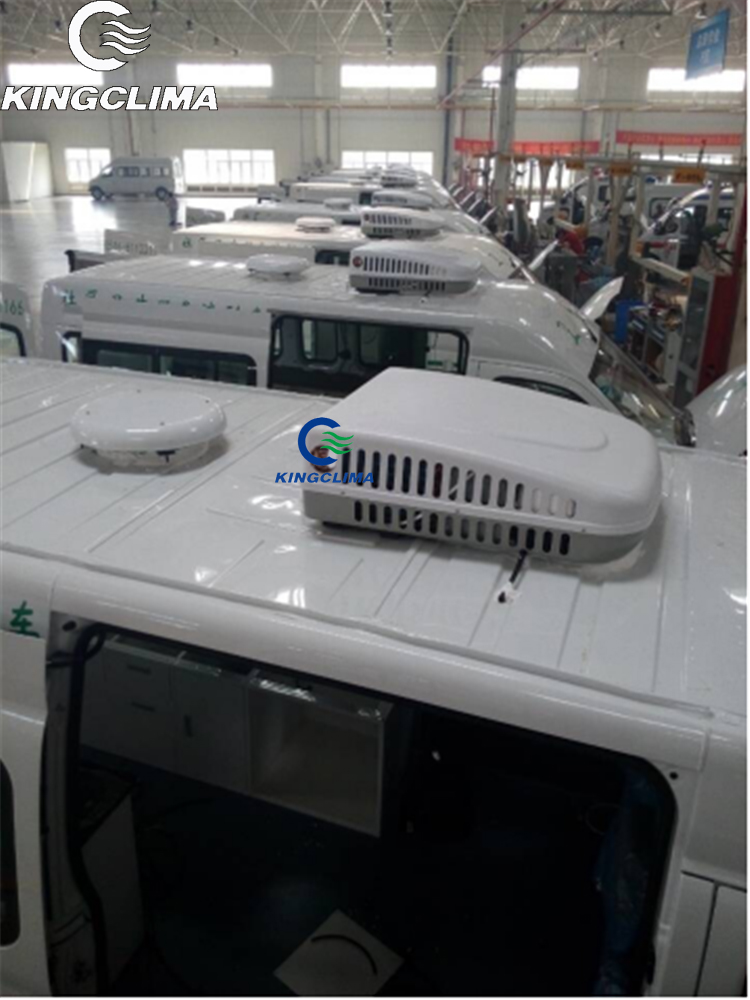battery powered dc 12v 24v rooftop air conditioner for rv sprinter vanKingClima Industry