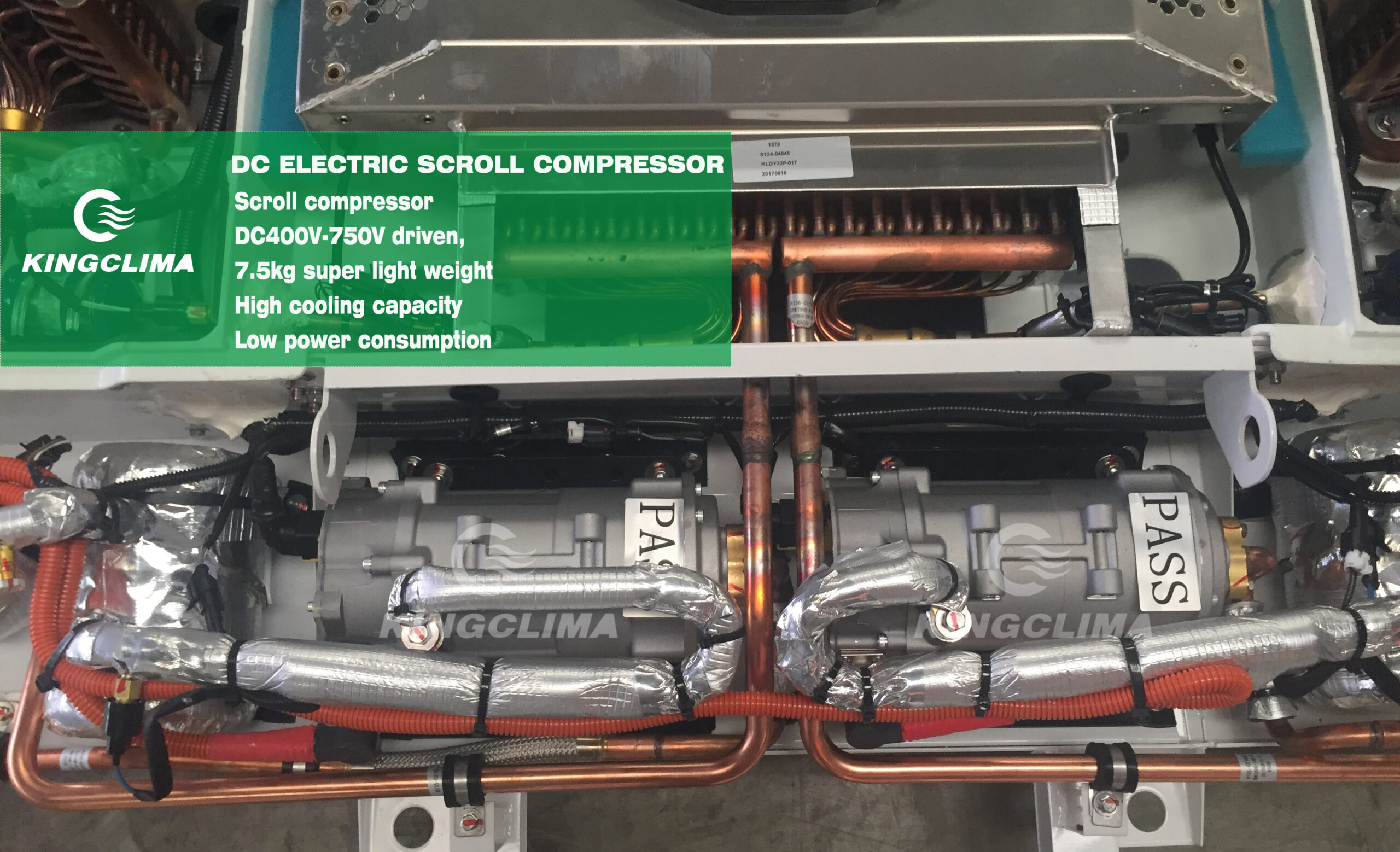 DC400750V electric bus air conditionerKingClima Industry