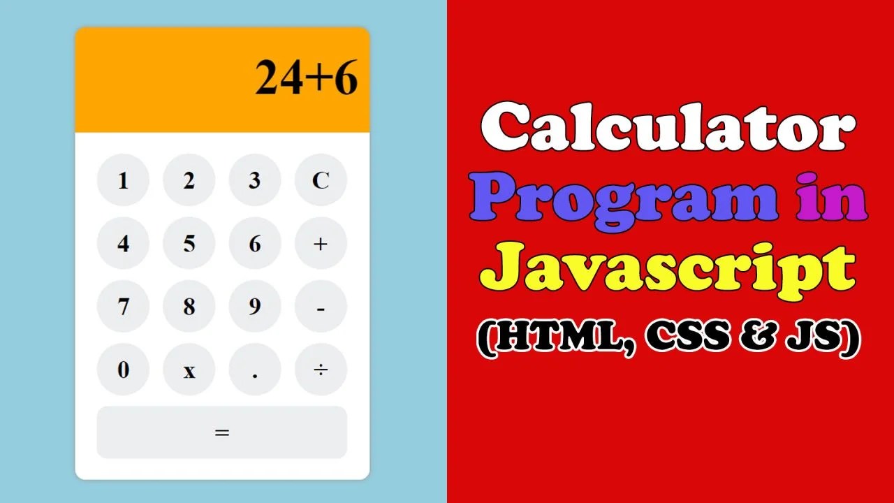 How to Make Calculator in JavaScript King of JavaScript
