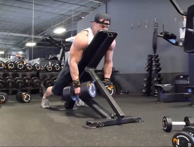 Dumbbell Rear Delt Swing Exercise Form Guide with Video & Pictures
