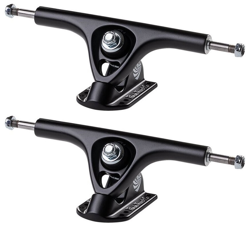 PARIS LONGBOARD TRUCKS V3 POLISHED BLACK SKATEBOARD 2x 9 3/4" WIDE