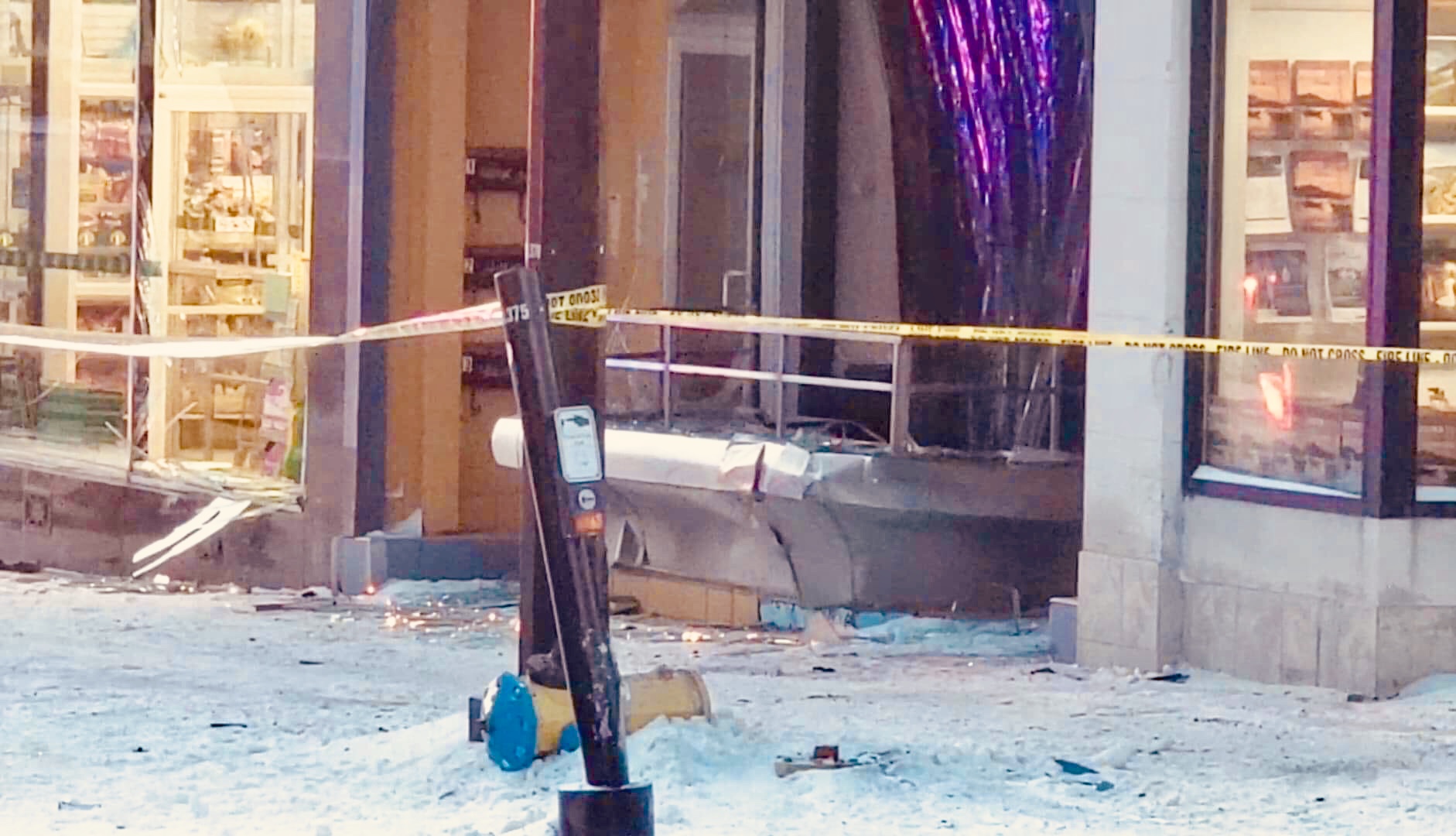 Early morning collision damages downtown buildings Kingston News