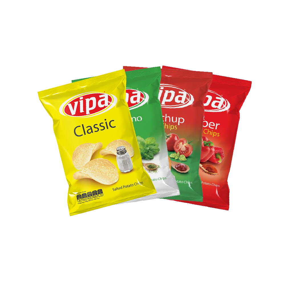 Set Vipa 4 x 75g, Чипс/ Çips Kipper Market