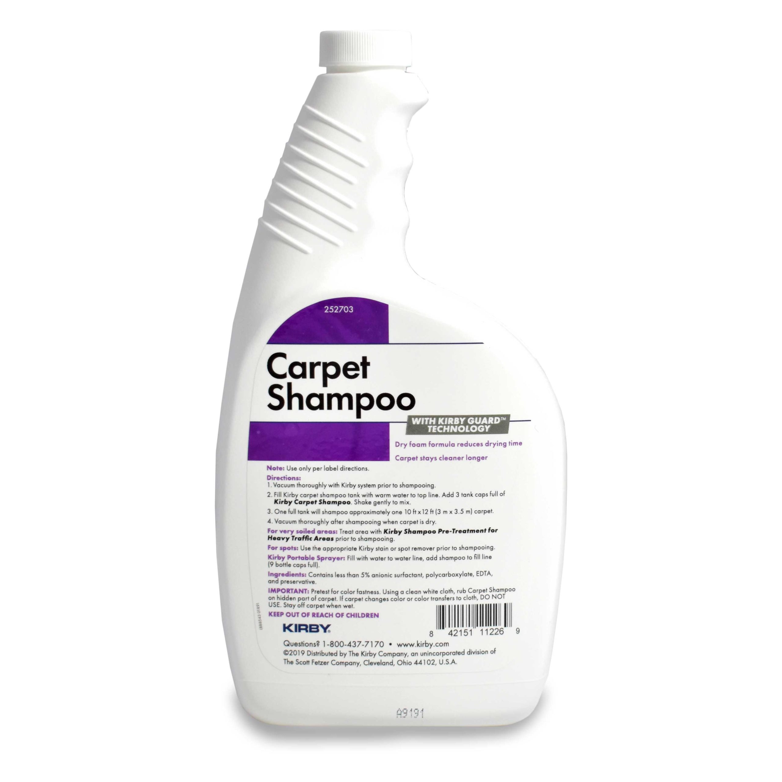 Kirby Professional Strength Carpet Shampoo | Best Carpet Cleaner